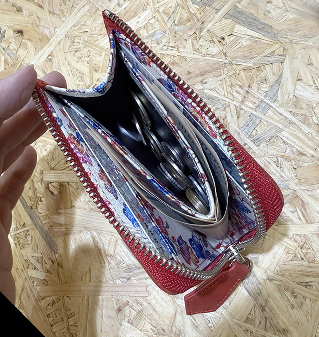 紅型レザーL字財布