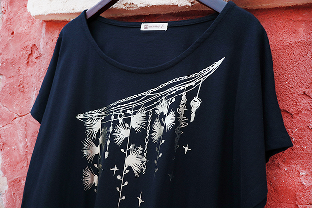 沖縄tシャツ ワンピース Shiny Flower 沖縄tシャツ ワンピース Shiny Flower