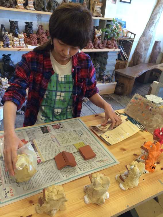 手づくり漆喰シーサーキット