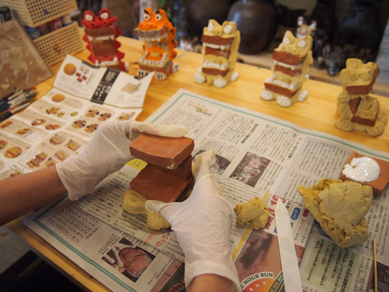 手づくり漆喰シーサーキット