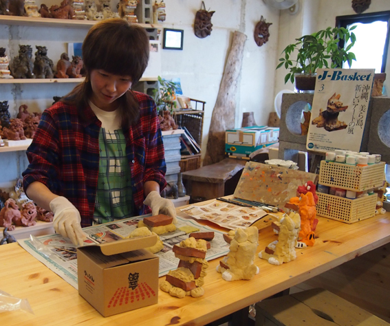 手づくり漆喰シーサーキット