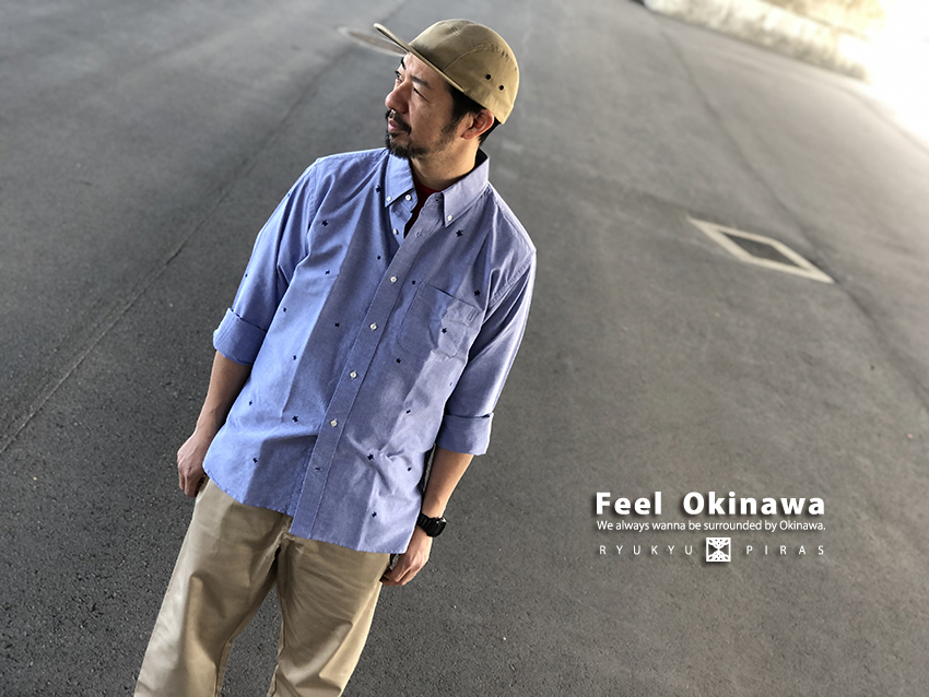 オックスフォードシャツ長袖 Slow Life